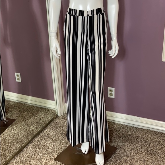 Stretch Wide Leg Dress Pants 